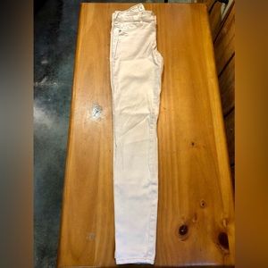 Abercrombie & Fitch cream skinny Jean